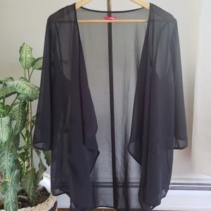 Sheer black cover up